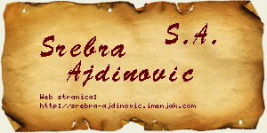 Srebra Ajdinović vizit kartica